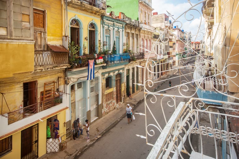 Calles de La Habana, Cuba — alojamiento Refugio 204